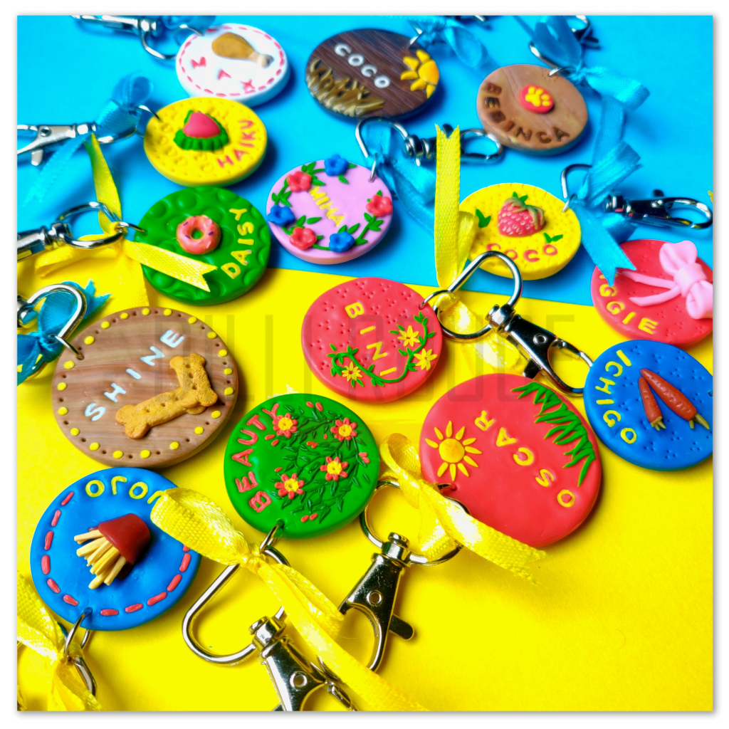 Handcrafted Polymer Clay Pet Tags